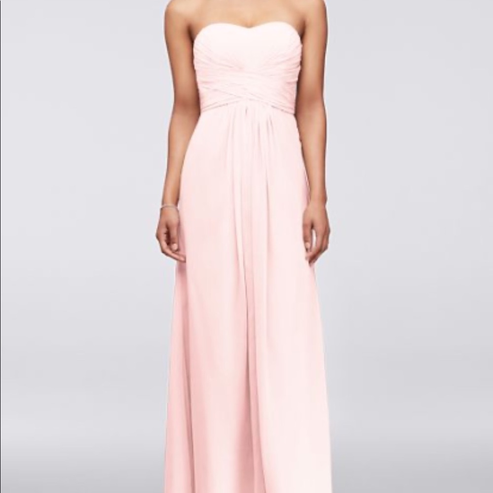 David’s bridal tube top dress